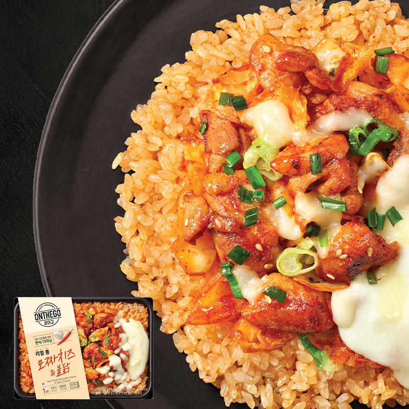 온더고 모짜 치즈&불닭 도시락(냉동/290g)
